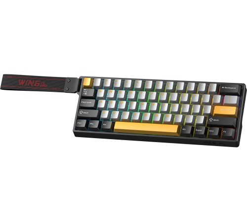 Клавіатура Aula WIN68 HE Max Magnetic Switch Black/Grey/Yellow (6978080504036)