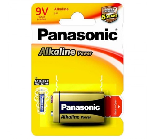 Батарейка Panasonic Alkaline Power Krona/6LF22 BL 1 шт Батарейка Panasonic Alkaline Power Krona/6LF22 BL 1 шт