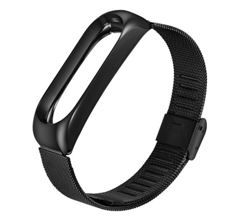 Ремінець BeCover Metal для Xiaomi Mi Band 4/3 Black (704651)
