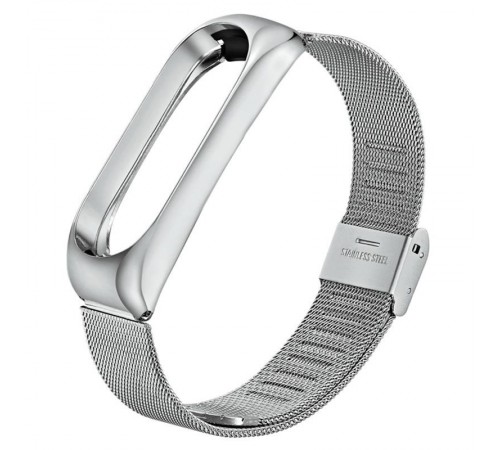 Ремінець BeCover Metal для Xiaomi Mi Band 4/3 Silver (704652)