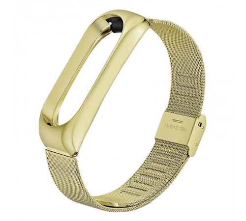 Ремінець BeCover Metal для Xiaomi Mi Band 4/3 Gold (704653)