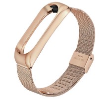 Ремінець BeCover Metal для Xiaomi Mi Band 4/3 Rose Gold (704654)