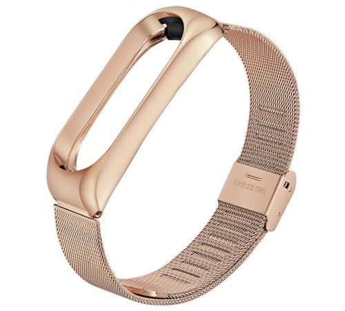 Ремінець BeCover Metal для Xiaomi Mi Band 4/3 Rose Gold (704654)