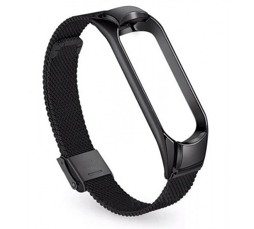 Ремінець BeCover Metal для Xiaomi Mi Smart Band 5/Mi Smart Band 6 Black (705146)