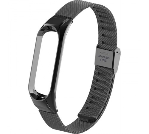 Ремінець BeCover Metal для Xiaomi Mi Smart Band 5/Mi Smart Band 6 Black (705146)