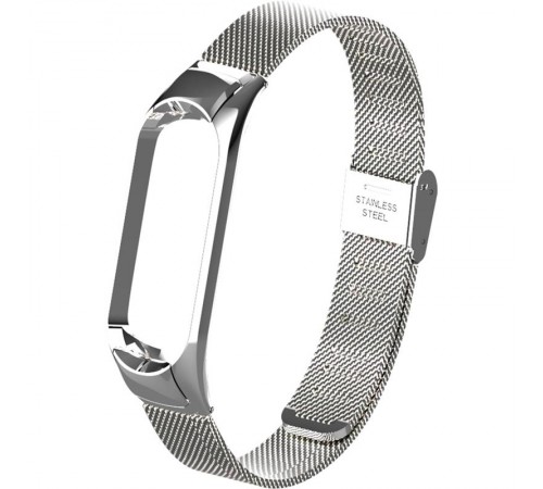 Ремінець BeCover Metal для Xiaomi Mi Smart Band 5/Mi Smart Band 6 Silver (705147)