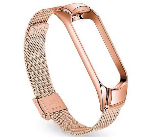 Ремінець BeCover Metal для Xiaomi Mi Smart Band 5/Mi Smart Band 6 Rose Gold (705149)