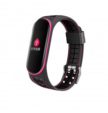 Ремінець BeCover у вигляді решітки для Xiaomi Mi Smart Band 5/Mi Smart Band 6/Mi Smart Band 7 рожевий (705163)