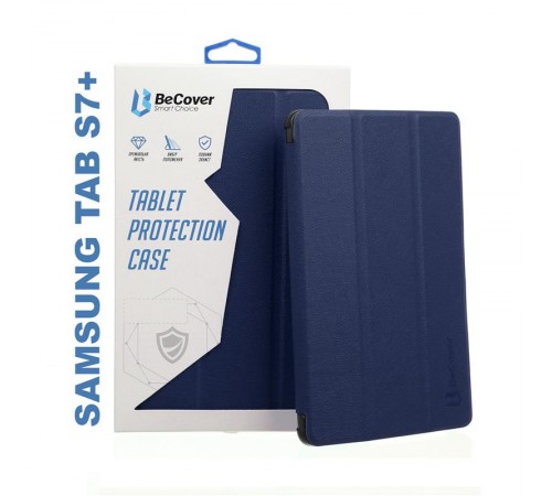Чохол-книжка BeCover Smart для Samsung Galaxy Tab S7+ SM-T970/SM-T975 Deep Blue (705226) Чохол-книжка BeCover Smart для Samsung Galaxy Tab S7+ SM-T970/SM-T975 Deep Blue (705226)