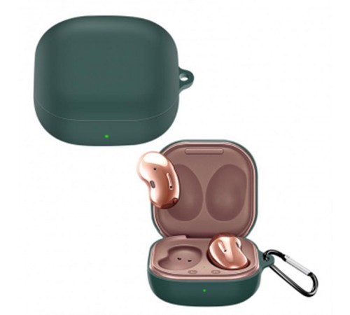 Чохол BeCover Silicon для Samsung Galaxy Buds 2/Buds 2 Pro/Buds Live/Buds Pro Dark Green (705408)