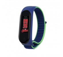 Ремінець BeCover Nylon Style для Xiaomi Mi Smart Band 5/Mi Smart Band 6 Blue/Green (705418)