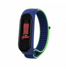 Ремінець BeCover Nylon Style для Xiaomi Mi Smart Band 5/Mi Smart Band 6 Blue/Green (705418)