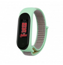 Ремінець BeCover Nylon Style для Xiaomi Mi Smart Band 5/Mi Smart Band 6 Green/Sand (705419)