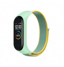 Ремінець BeCover Nylon Style для Xiaomi Mi Smart Band 5/Mi Smart Band 6 Green/Yellow (705420)