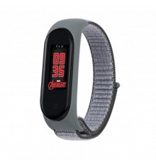 Ремінець BeCover Nylon Style для Xiaomi Mi Smart Band 5/Mi Smart Band 6 Gray/Black (705423)
