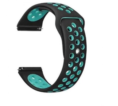 Ремінець BeCover Nike Style для Amazfit Stratos 1/2/2S/3/GTR 2/GTR 47mm/GTR Lite 47mm/Nexo/Pace Black-Blue (705809)