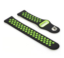 Ремінець BeCover Nike Style для Amazfit Stratos 1/2/2S/3/GTR 2/GTR 47mm/GTR Lite 47mm/Nexo/Pace Black-Green (705811)