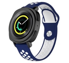 Ремінець BeCover Nike Style для Amazfit Stratos 1/2/2S/3/GTR 2/GTR 47mm/GTR Lite 47mm/Nexo/Pace Blue-White (705815)