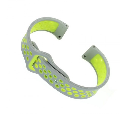 Ремінець BeCover Nike Style для Amazfit Stratos 1/2/2S/3/GTR 2/GTR 47mm/GTR Lite 47mm/Nexo/Pace Gray-Green (705816)