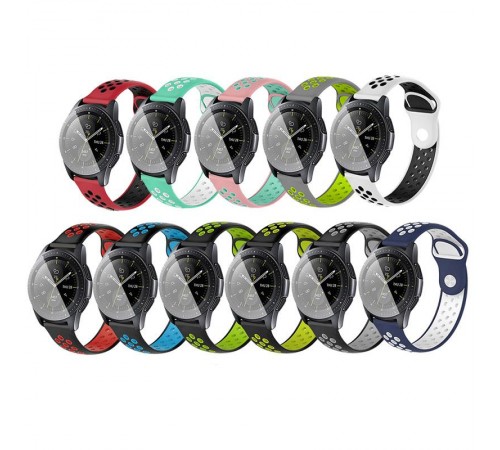 Ремінець BeCover Nike Style для Amazfit Stratos 1/2/2S/3/GTR 2/GTR 47mm/GTR Lite 47mm/Nexo/Pace Red-Black (705817)