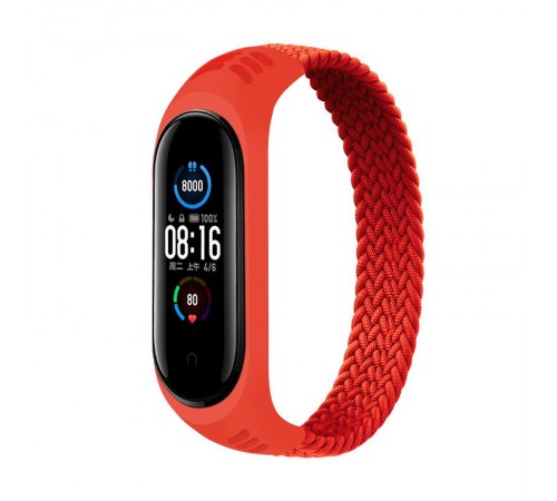 Ремінець BeCover Elastic Nylon Style для Xiaomi Mi Smart Band 5/Mi Smart Band 6 Size S Red (706144)