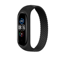 Ремінець BeCover Elastic Nylon Style для Xiaomi Mi Smart Band 5/Mi Smart Band 6 Size S Black (706145)