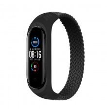 Ремінець BeCover Elastic Nylon Style для Xiaomi Mi Smart Band 5/Mi Smart Band 6 Size S Black (706145)