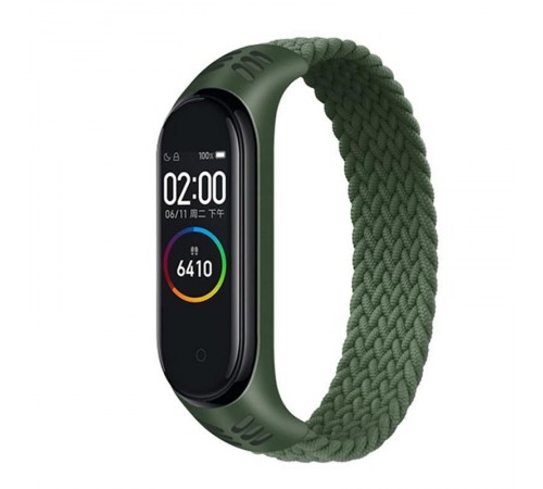 Ремінець BeCover Elastic Nylon Style для Xiaomi Mi Smart Band 5/Mi Smart Band 6 Size M Khaki (706150)