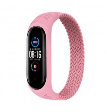 Ремінець BeCover Elastic Nylon Style для Xiaomi Mi Smart Band 5/Mi Smart Band 6 Size M Pink (706152)