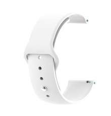 Силіконовий ремінець BeCover для Xiaomi Amazfit Bip/Bip Lite/Bip S Lite/GTR 42mm/GTS/TicWatch S2/TicWatch E White (706197)