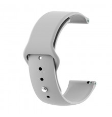 Силіконовий ремінець BeCover для Xiaomi Amazfit Bip/Bip Lite/Bip S Lite/GTR 42mm/GTS/TicWatch S2/TicWatch E Gray (706200)