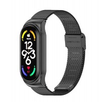 Ремінець BeCover Metal для Xiaomi Mi Smart Band 7 Black (707493)