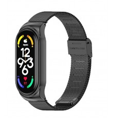 Ремінець BeCover Metal для Xiaomi Mi Smart Band 7 Black (707493)