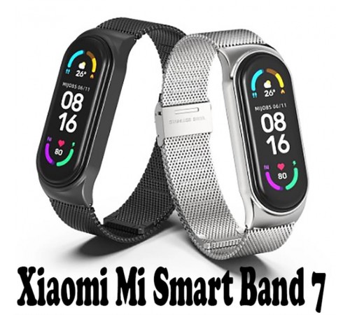 Ремінець BeCover Metal для Xiaomi Mi Smart Band 7 Silver (707494)