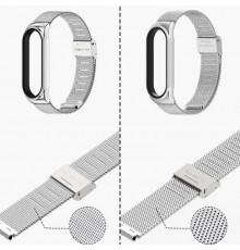 Ремінець BeCover Metal для Xiaomi Mi Smart Band 7 Silver (707494)