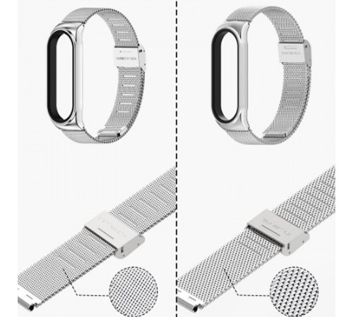 Ремінець BeCover Metal для Xiaomi Mi Smart Band 7 Silver (707494)