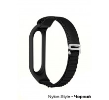 Ремінець BeCover Nylon Style для Xiaomi Mi Smart Band 7 Black (707655)