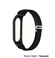 Ремінець BeCover Nylon Style для Xiaomi Mi Smart Band 7 Black (707655)