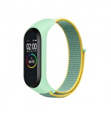 Ремінець BeCover Nylon Style для Xiaomi Mi Smart Band 7 Green-Yellow (707660)