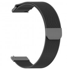 Ремінець BeCover Milanese Style для Samsung Galaxy (20mm)/Watch 5/ Watch 4 40/44mm/Watch 4 Classic 42mm/Watch Active/Active 2 40/44mm/Watch 3 41mm/Gear S2/Classic/Gear Sport Black (707671)