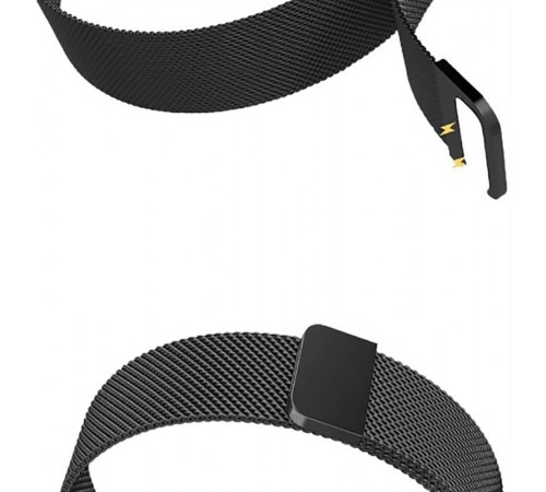 Ремінець BeCover Milanese Style для Samsung Galaxy (20mm)/Watch 5/ Watch 4 40/44mm/Watch 4 Classic 42mm/Watch Active/Active 2 40/44mm/Watch 3 41mm/Gear S2/Classic/Gear Sport Gray (707673)