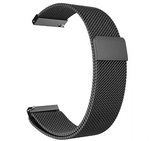 Ремінець BeCover Milanese Style для Samsung Galaxy (20mm)/Watch 5/ Watch 4 40/44mm/Watch 4 Classic 42mm/Watch Active/Active 2 40/44mm/Watch 3 41mm/Gear S2/Classic/Gear Sport Gray (707673)
