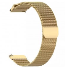 Ремінець BeCover Milanese Style для Samsung Galaxy (20mm)/Watch 5/ Watch 4 40/44mm/Watch 4 Classic 42mm/Watch Active/Active 2 40/44mm/Watch 3 41mm/Gear S2/Classic/Gear Sport Gold (707674)