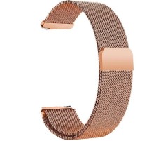 Ремінець BeCover Milanese Style для Samsung Galaxy (20mm)/Watch 5/ Watch 4 40/44mm/Watch 4 Classic 42mm/Watch Active/Active 2 40/44mm/Watch 3 41mm/Gear S2/Classic/Gear Sport Rose Gold (707676)