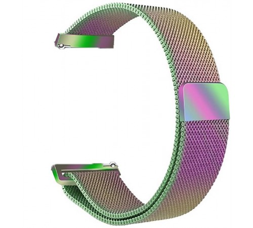 Ремінець BeCover Milanese Style для Samsung Galaxy (20mm)/Watch 5/ Watch 4 40/44mm/Watch 4 Classic 42mm/Watch Active/Active 2 40/44mm/Watch 3 41mm/Gear S2/Classic/Gear Sport Rainbow (707678)