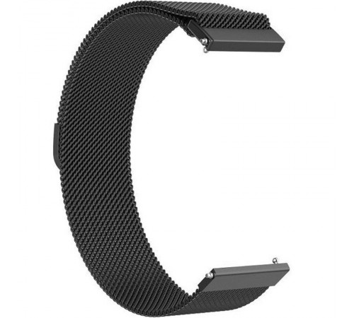 Ремінець BeCover Milanese Style для Xiaomi Amazfit Bip (20mm) Lite/Bip S Lite/GTR 42mm/GTS/TicWatch S2/TicWatch E/GTS 3/GTS 2 mini Black (707679)