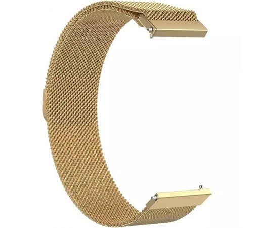 Ремінець BeCover Milanese Style для Xiaomi Amazfit Bip (20mm) Lite/Bip S Lite/GTR 42mm/GTS/TicWatch S2/TicWatch E/GTS 3/GTS 2 mini Gold (707682)