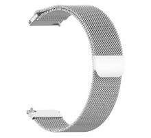 Ремінець BeCover Milanese Style для Xiaomi Amazfit Bip (20mm) Lite/Bip S Lite/GTR 42mm/GTS/TicWatch S2/TicWatch E/GTS 3/GTS 2 mini Silver (707683)