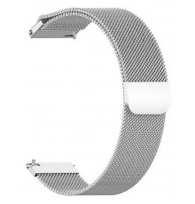 Ремінець BeCover Milanese Style для Xiaomi Amazfit Bip (20mm) Lite/Bip S Lite/GTR 42mm/GTS/TicWatch S2/TicWatch E/GTS 3/GTS 2 mini Silver (707683)