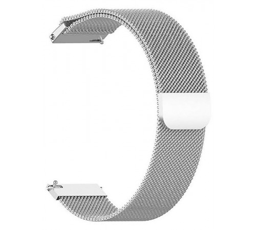 Ремінець BeCover Milanese Style для Xiaomi Amazfit Bip (20mm) Lite/Bip S Lite/GTR 42mm/GTS/TicWatch S2/TicWatch E/GTS 3/GTS 2 mini Silver (707683)